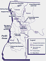 Northwest California Tribal Map