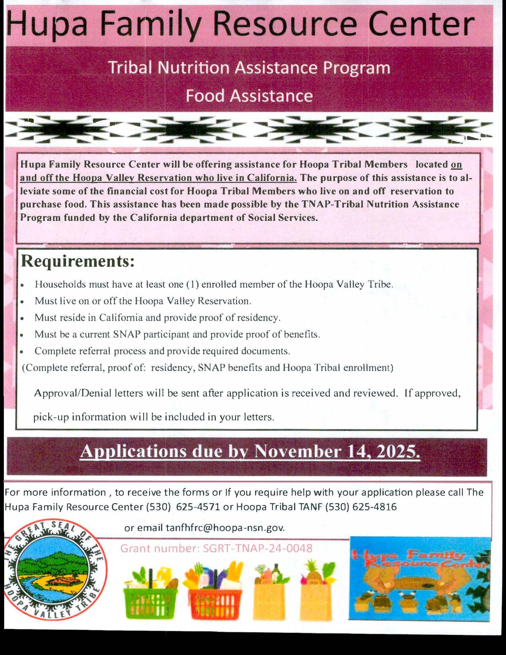 Hupa TNAP Food Assistance